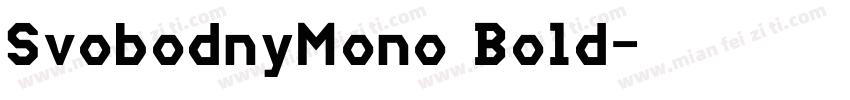 SvobodnyMono Bold字体转换